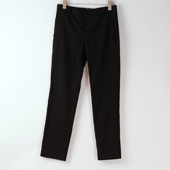 Banana Republic RYAN Straight Leg Pants Black - Size 6 - Picture 1 of 7